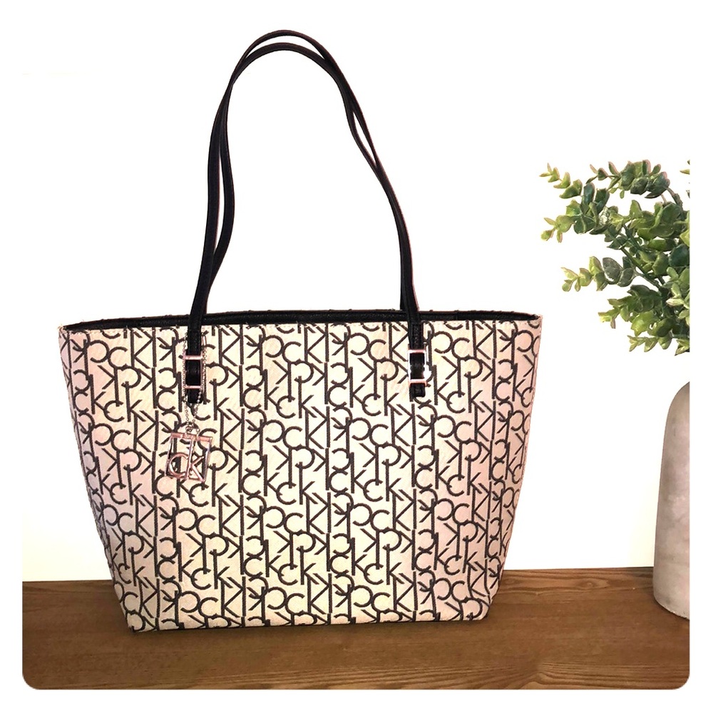 Calvin Klein monogram tote bag